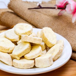 Travel Camping Hiking Wholesale Cheap Freeze Dried Banana Dice Healthy Fruit Snack Source Manufacturer Freeze Dried Banana